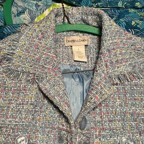 Diapers & Damon jacket baby blue size with metallicc thread, size Sml - Picture 3 of 7